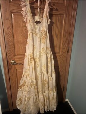 ASOS Floral Maxi Dress - Lightweight Tiered Summer Dress SIZE 6